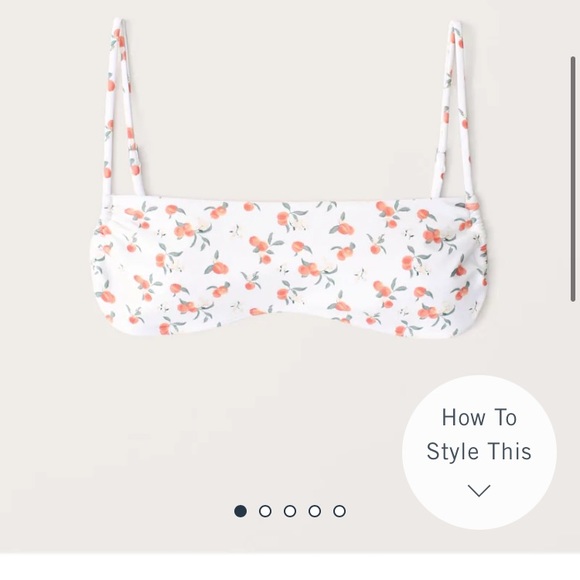 Abercrombie & Fitch Other - NWT A&F Peach 🍑 Skinny Strap Bikini Top